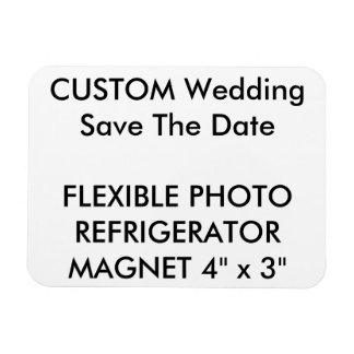 Aangepaste bruiloft Bewaar de datum Foto Koelkast  Magneet
