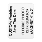 Aangepaste bruiloft Bewaar de datum Foto Koelkast  Magneet (Verticaal)