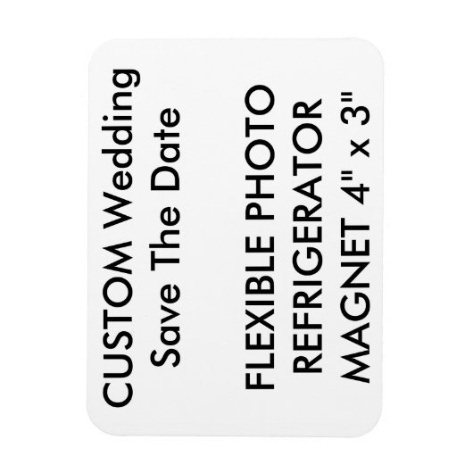 Aangepaste bruiloft Bewaar de datum Foto Koelkast  Magneet (Verticaal)