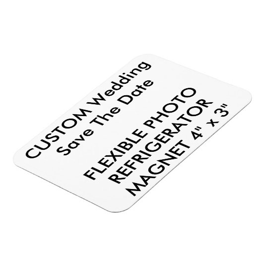 Aangepaste bruiloft Bewaar de datum Foto Koelkast  Magneet (Linkerzijde)
