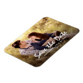 Aangepaste bruiloft Bewaar de datum Foto Koelkast  Magneet (Linkerzijde)