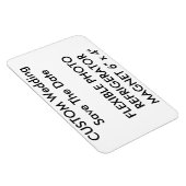 Aangepaste bruiloft Bewaar de datum Foto Koelkast  Magneet (Rechterzijde)