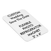 Aangepaste bruiloft Bewaar de datum Foto Koelkast  Magneet (Rechterzijde)