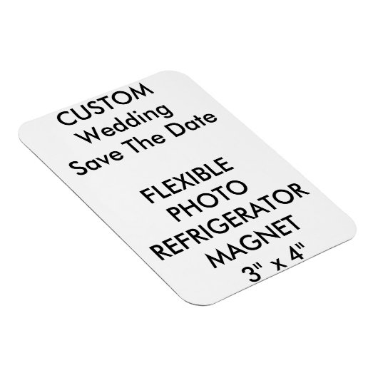 Aangepaste bruiloft Bewaar de datum Foto Koelkast  Magneet (Rechterzijde)