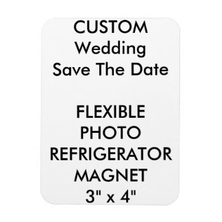 Aangepaste bruiloft Bewaar de datum Foto Koelkast  Magneet
