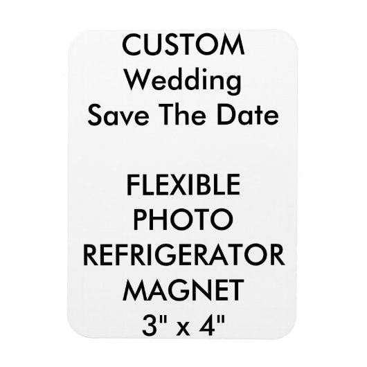 Aangepaste bruiloft Bewaar de datum Foto Koelkast  Magneet (Verticaal)