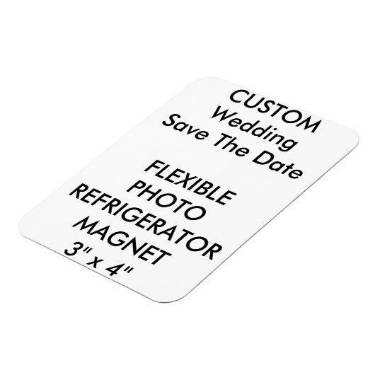 Aangepaste bruiloft Bewaar de datum Foto Koelkast Magneet (Linkerzijde)