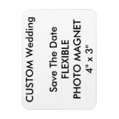 Aangepaste bruiloft Bewaar de datum Foto Koelkast Magneet (Verticaal)