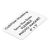 Aangepaste bruiloft Bewaar de datum Foto Koelkast Magneet (Linkerzijde)