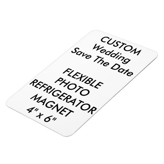 Aangepaste bruiloft Bewaar de datum Foto Koelkast Magneet (Linkerzijde)