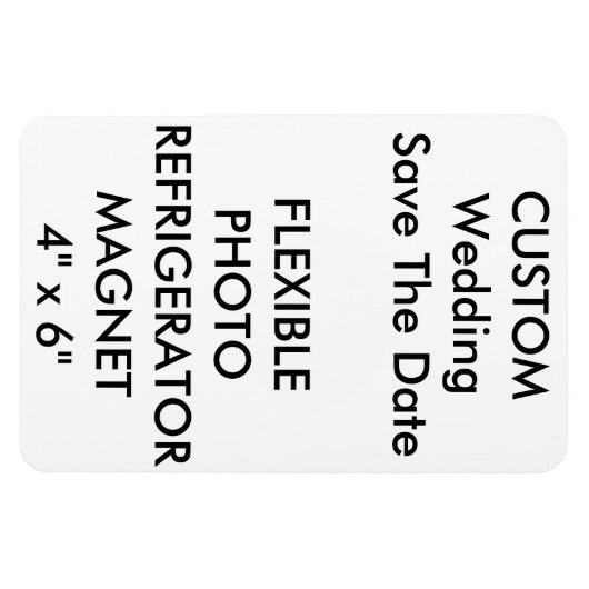 Aangepaste bruiloft Bewaar de datum Foto Koelkast Magneet (Horizontaal)