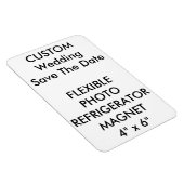Aangepaste bruiloft Bewaar de datum Foto Koelkast  Magneet (Rechterzijde)