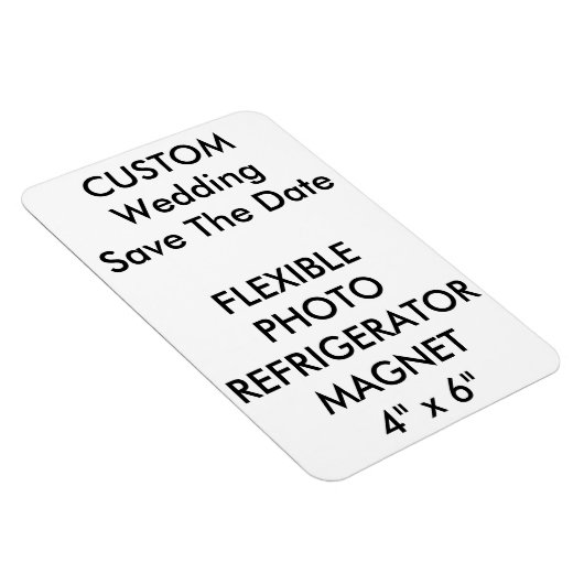 Aangepaste bruiloft Bewaar de datum Foto Koelkast Magneet (Rechterzijde)