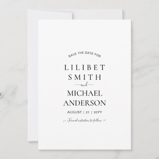 AANGEPASTE BRUILOFT BEWAAR DE DATUM SJABLOON - AFB (Voorkant)