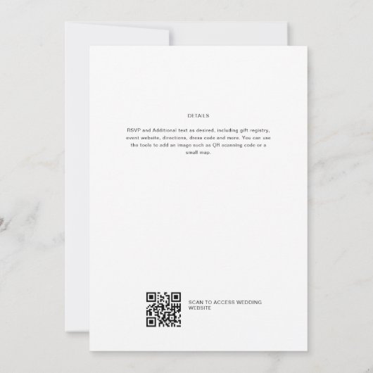 AANGEPASTE BRUILOFT BEWAAR DE DATUM SJABLOON - AFB (Achterkant)