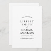 AANGEPASTE BRUILOFT BEWAAR DE DATUM SJABLOON - AFB (Voorkant / Achterkant)