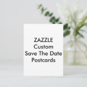 Aangepaste bruiloft Bewaar de datum uitnodiging Br (Staand voorkant)