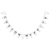 Aangepaste bruiloft Bunting Banner - Klassieke dri (Alle)