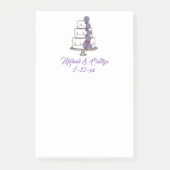 Aangepaste bruiloft Cake Date Names Post Post-it® Notes (Voorkant)