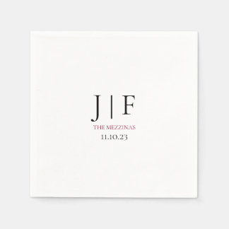 Aangepaste bruiloft cocktail papier servet