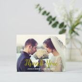 Aangepaste bruiloft 'dank u' Briefkaart (Staand voorkant)