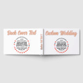 Aangepaste Bruiloft Echte Folie Gastenboek - ROOS  (Volledig)