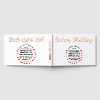 Aangepaste Bruiloft Echte Folie Gastenboek - ROOS