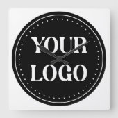 Aangepaste bruiloft, Elegant, Jubileum geschenken Vierkante Klok (Voorkant)