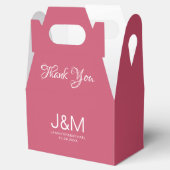 Aangepaste bruiloft Elegante Effen Kleur Viva Mage Bedankdoosjes (Geopend)