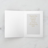 Aangepaste  bruiloft feestdagen kaart (Binnen)