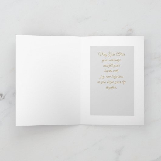 Aangepaste  bruiloft feestdagen kaart (Binnen)