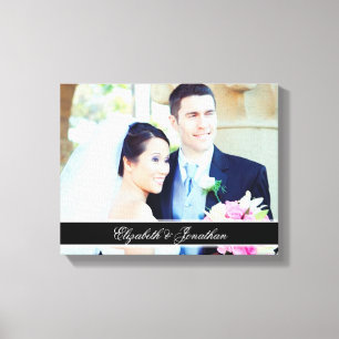 Aangepaste bruiloft foto Aangepaste Canvas Art Afdruk