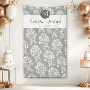 Aangepaste bruiloft foto-achtergrondvideo Groom Mo Spandoek