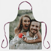 Aangepaste bruiloft foto Apron Schort (Voorkant)