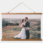 Aangepaste bruiloft Foto Art Print Hangend Wandkleed (Voorkant)