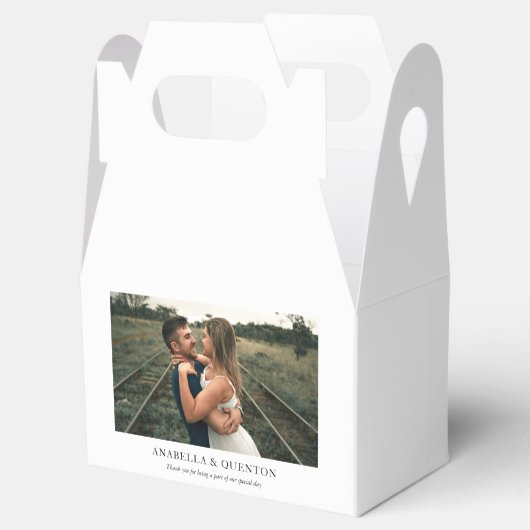Aangepaste bruiloft foto bedankdoosjes (Geopend)