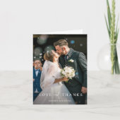 Aangepaste bruiloft foto bedankkaart (Voorkant)