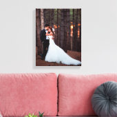 Aangepaste bruiloft foto Canvas Art Print (Insitu (Woonkamer))