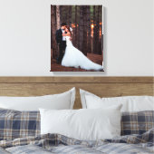 Aangepaste bruiloft foto Canvas Art Print (Insitu (Slaapkamer))