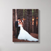 Aangepaste bruiloft foto Canvas Art Print (Voorkant)