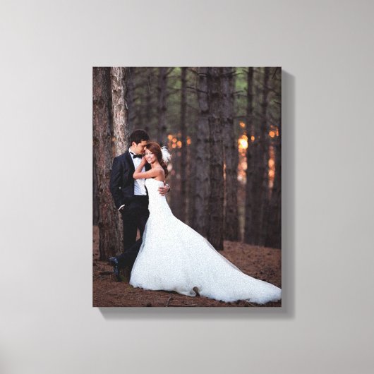 Aangepaste bruiloft foto Canvas Art Print (Voorkant)