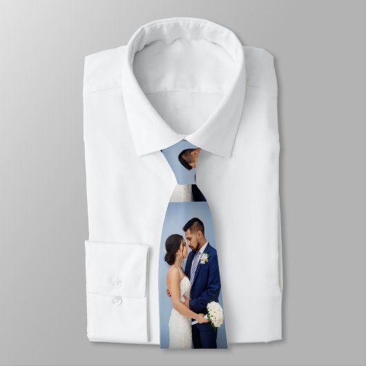 Aangepaste bruiloft foto collage stropdas (Gebonden)