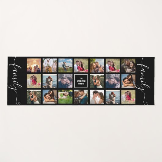 Aangepaste bruiloft foto Collage Yoga Mat (Voorkant (horizontaal))