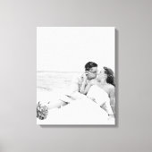 Aangepaste bruiloft foto en Lyrics Canvas Art (Voorkant)