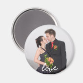 Aangepaste bruiloft foto liefde magneet (Voorkant / Achterkant)