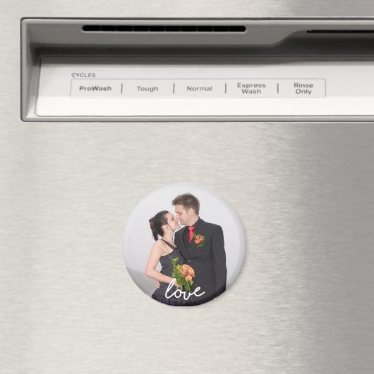 Aangepaste bruiloft foto liefde magneet (Insitu (Vaatwasser))