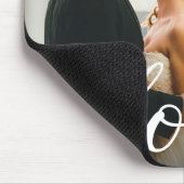 Aangepaste bruiloft foto Liefde script Muismat (Hoek)