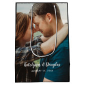 Aangepaste bruiloft foto medium cadeauzakje (Achterkant)