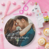 Aangepaste bruiloft foto papieren bordje (Feest)