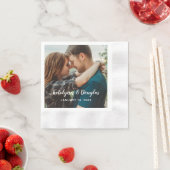 Aangepaste bruiloft foto servet (Insitu)